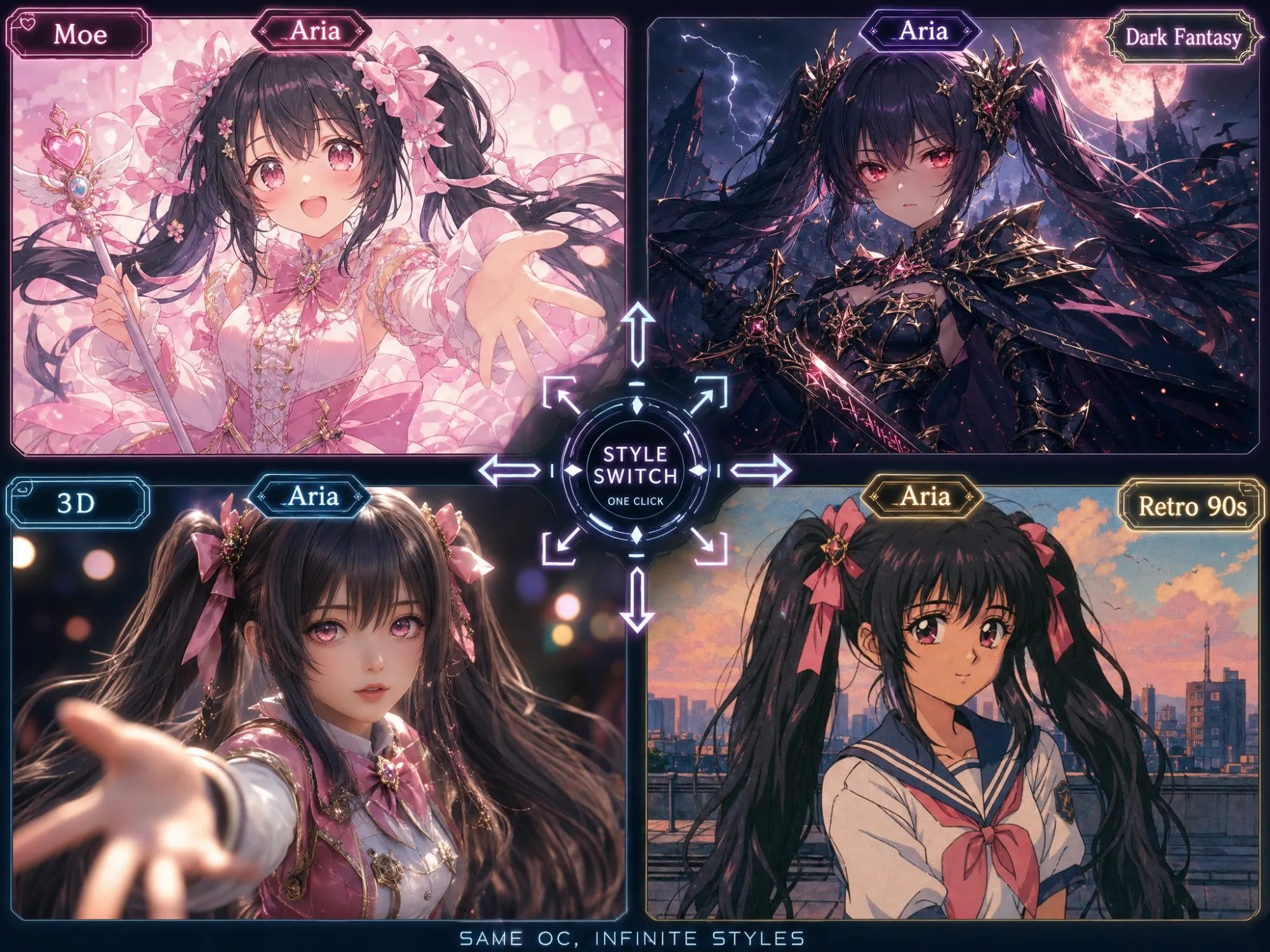 Multi-Style Anime OC Generator