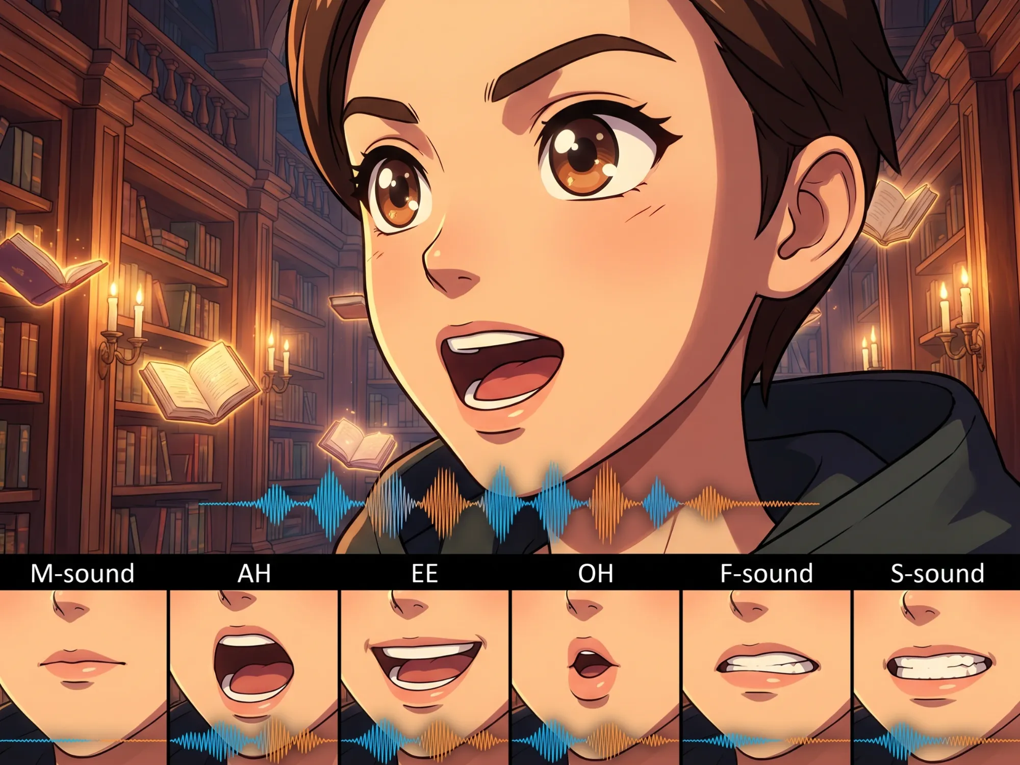 AI lip sync character animation