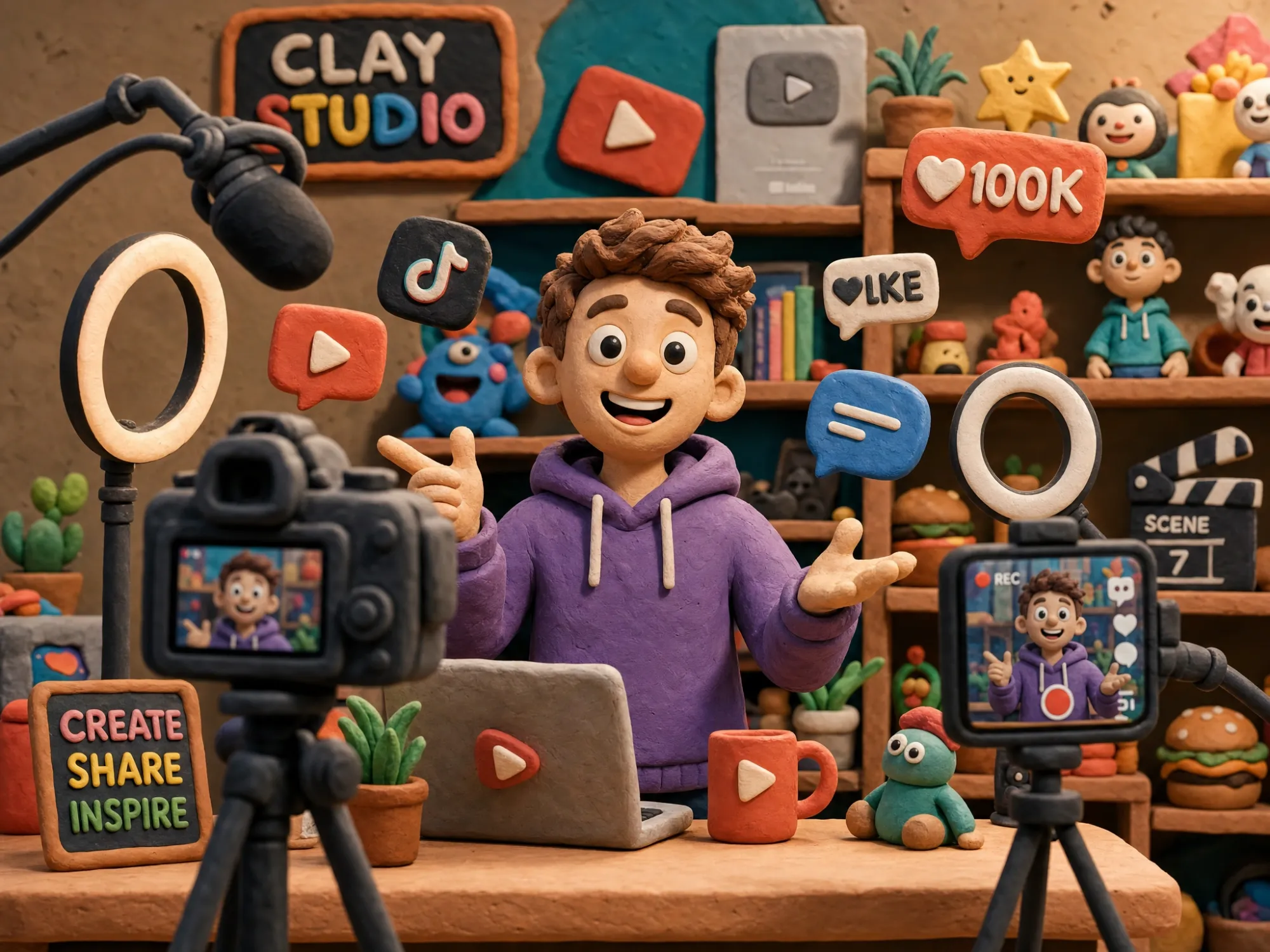 Clay Animation Content for TikTok, Reels & YouTube
