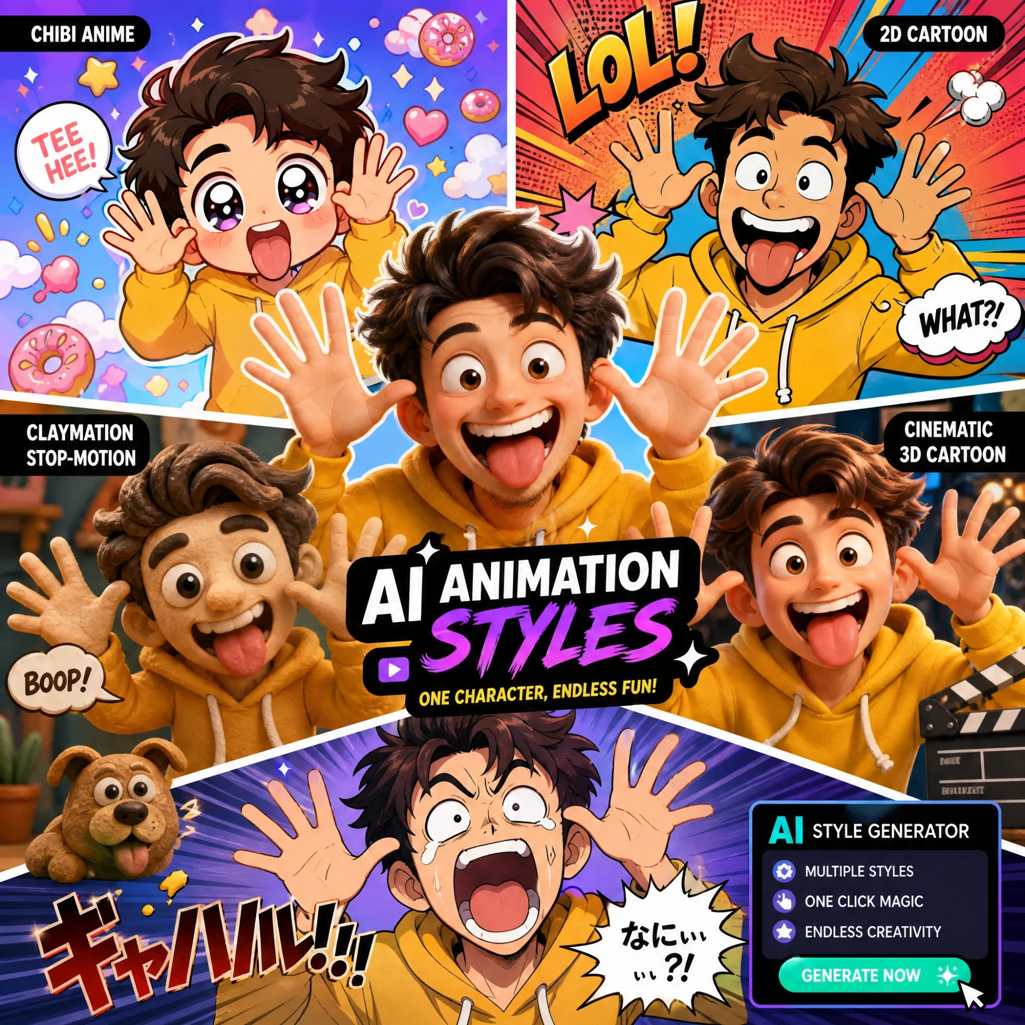 AI Funny Video Styles