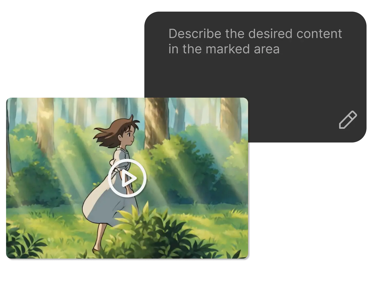 Ghibli style text to animation