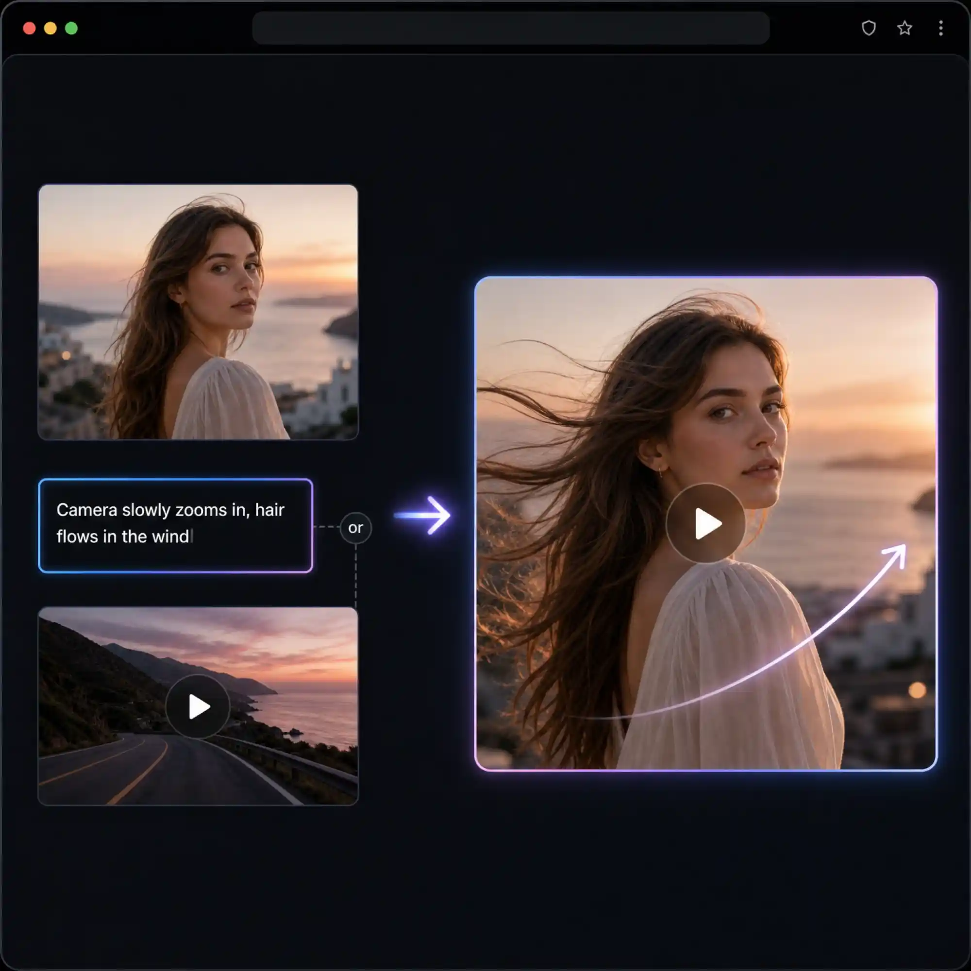 Prompt-driven motion and camera control