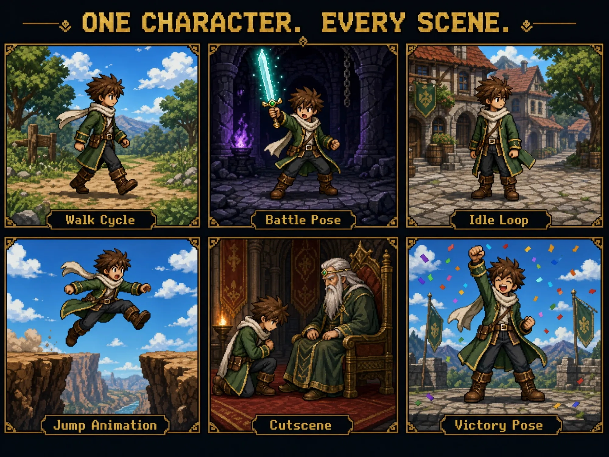 Pixel Art Character Consistency