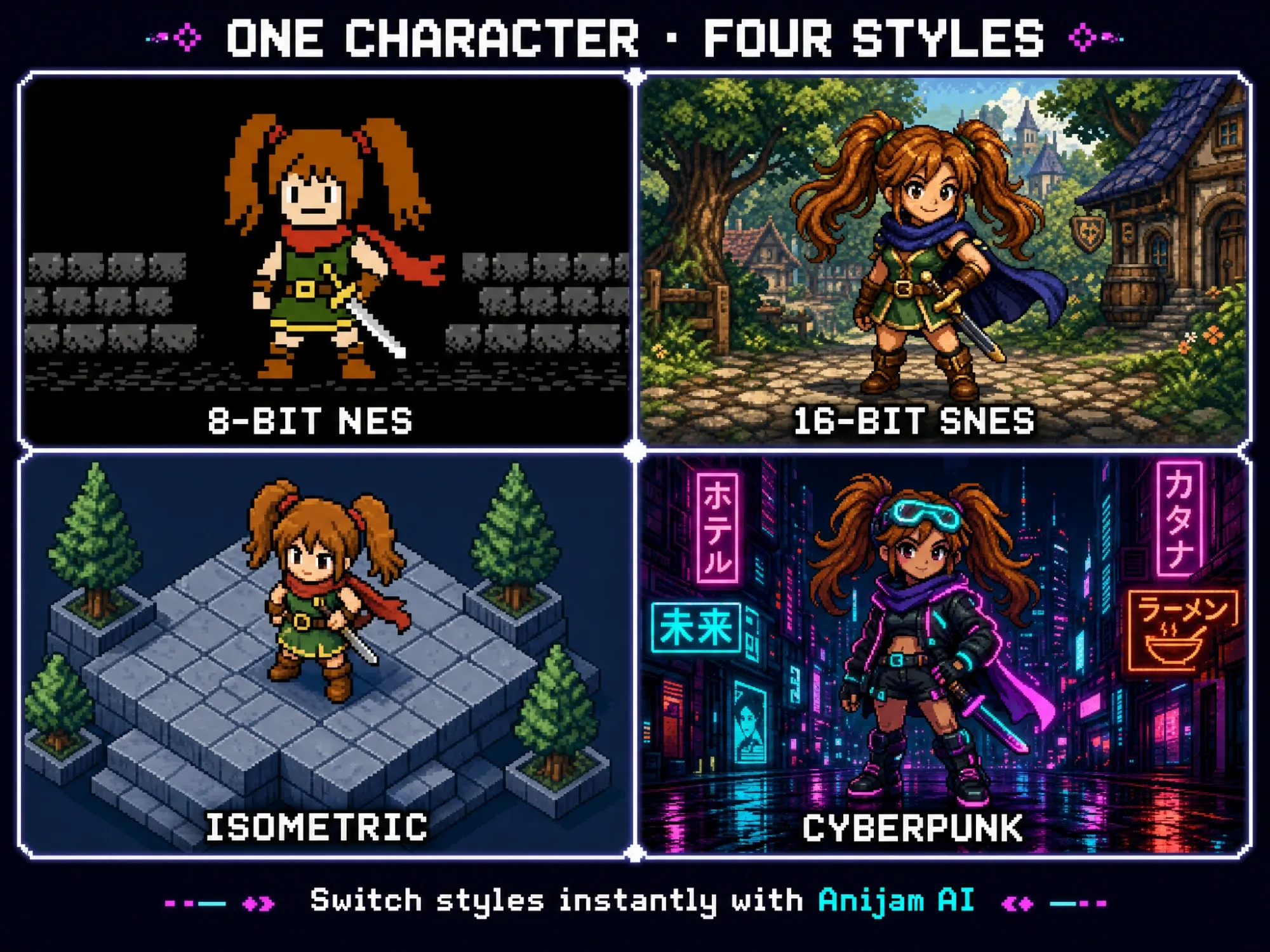 Pixel Art Animation Styles