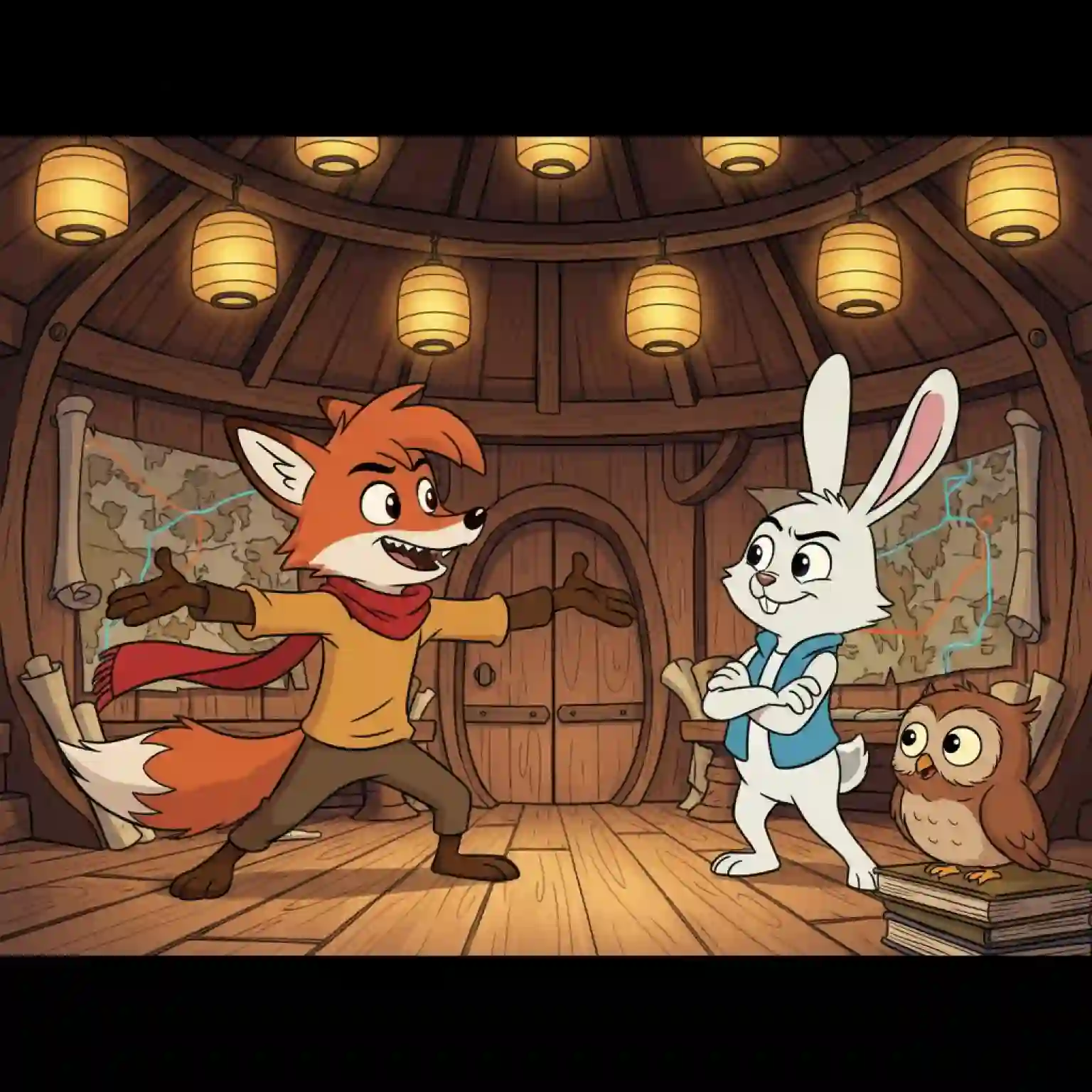 Talking cartoon character animation