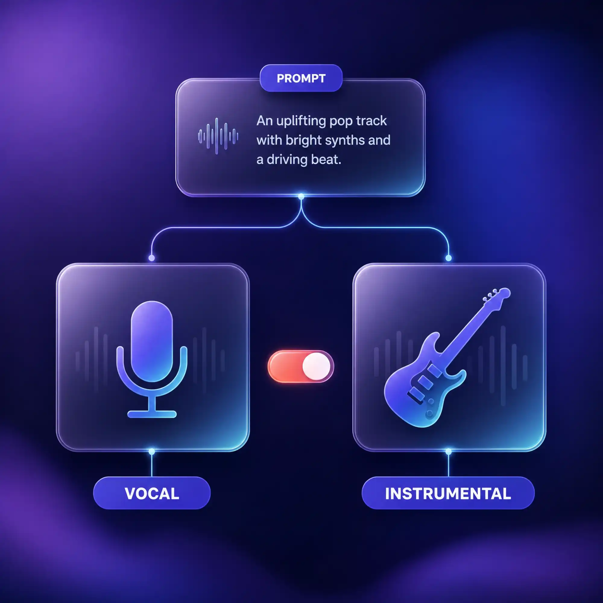 Choose vocal or instrumental output