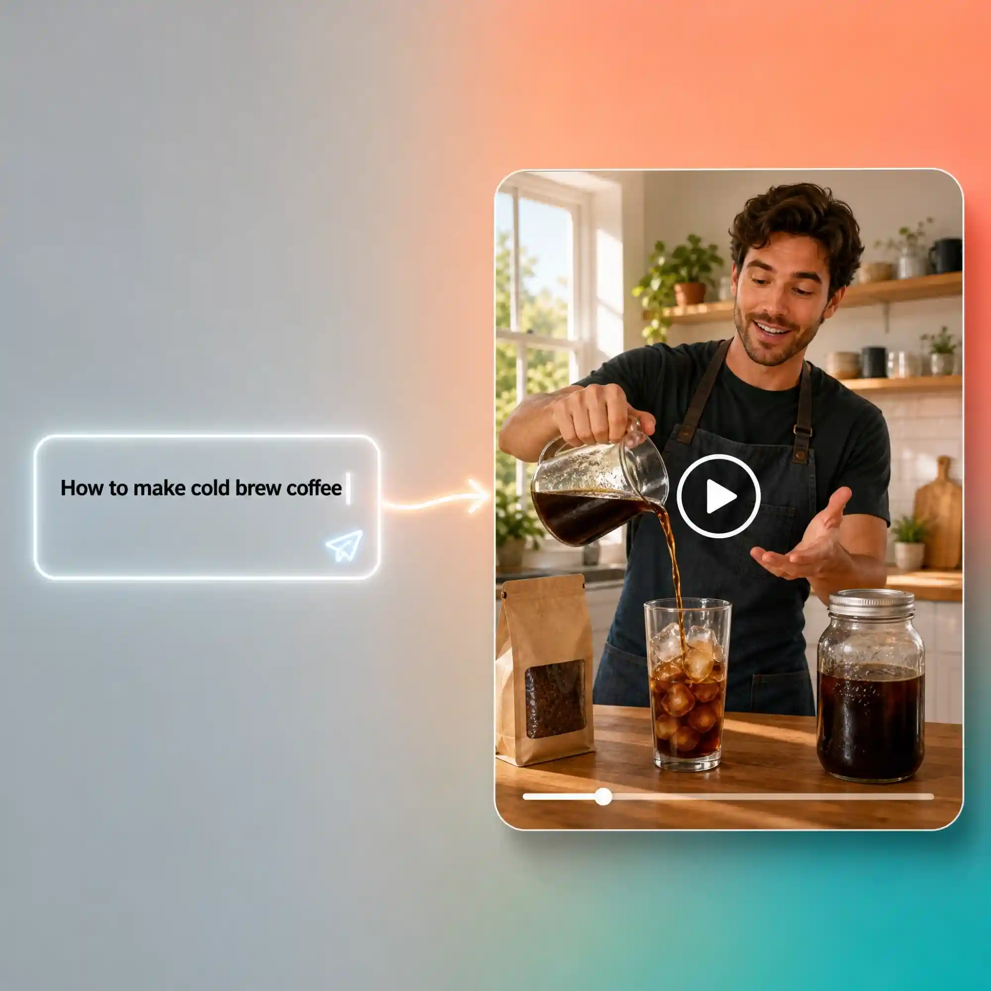 Tutorial video from text prompt
