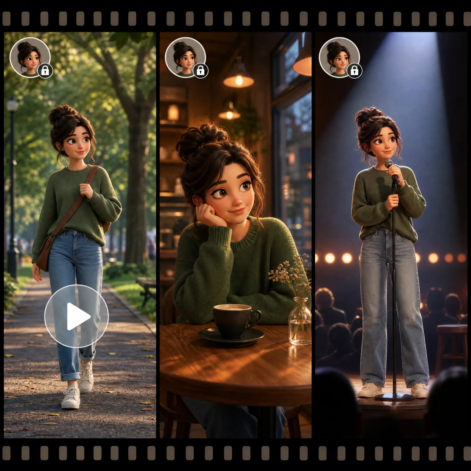 Consistent character from video to video AI