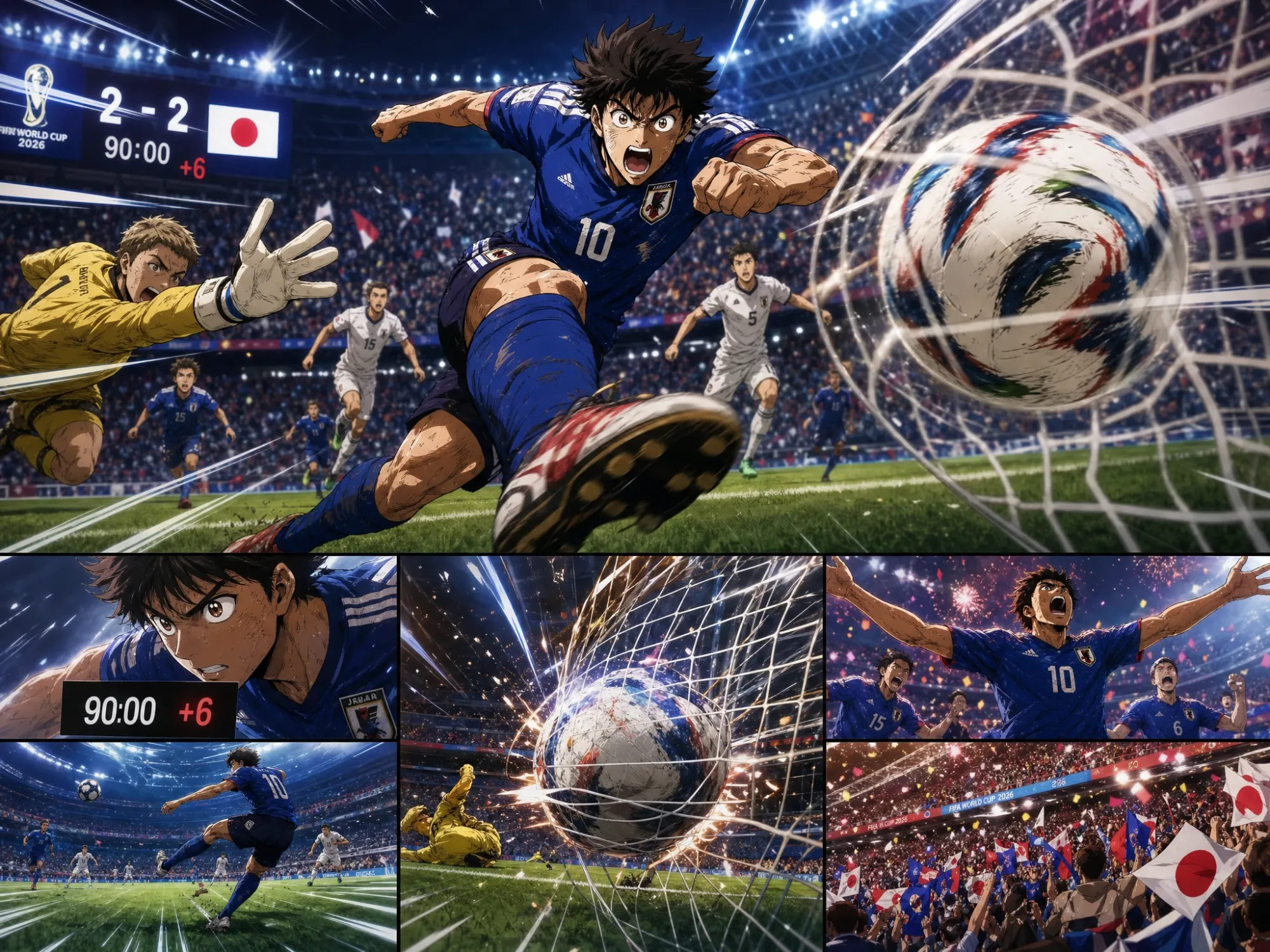 Football anime animation AI
