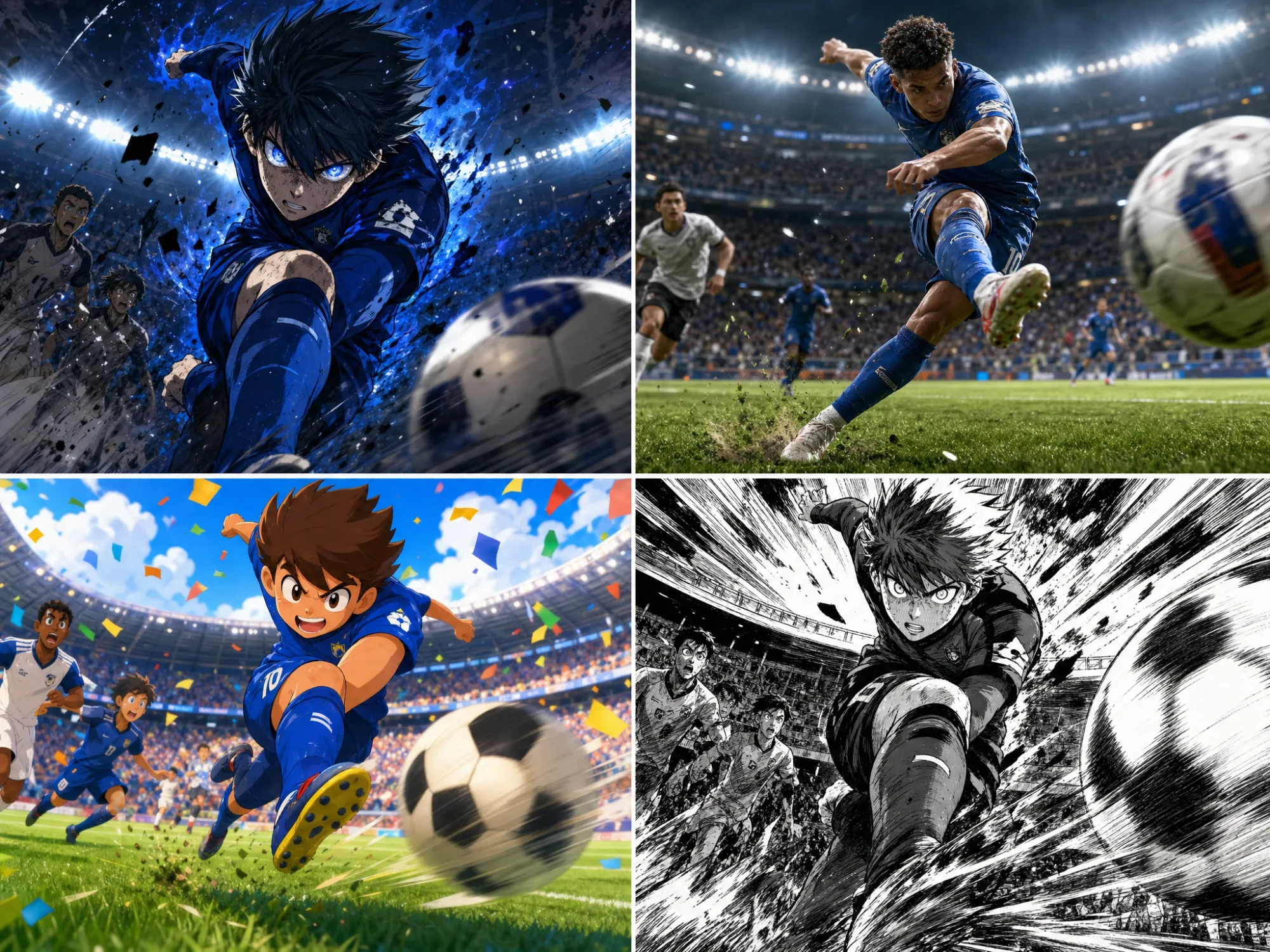 Football anime style library