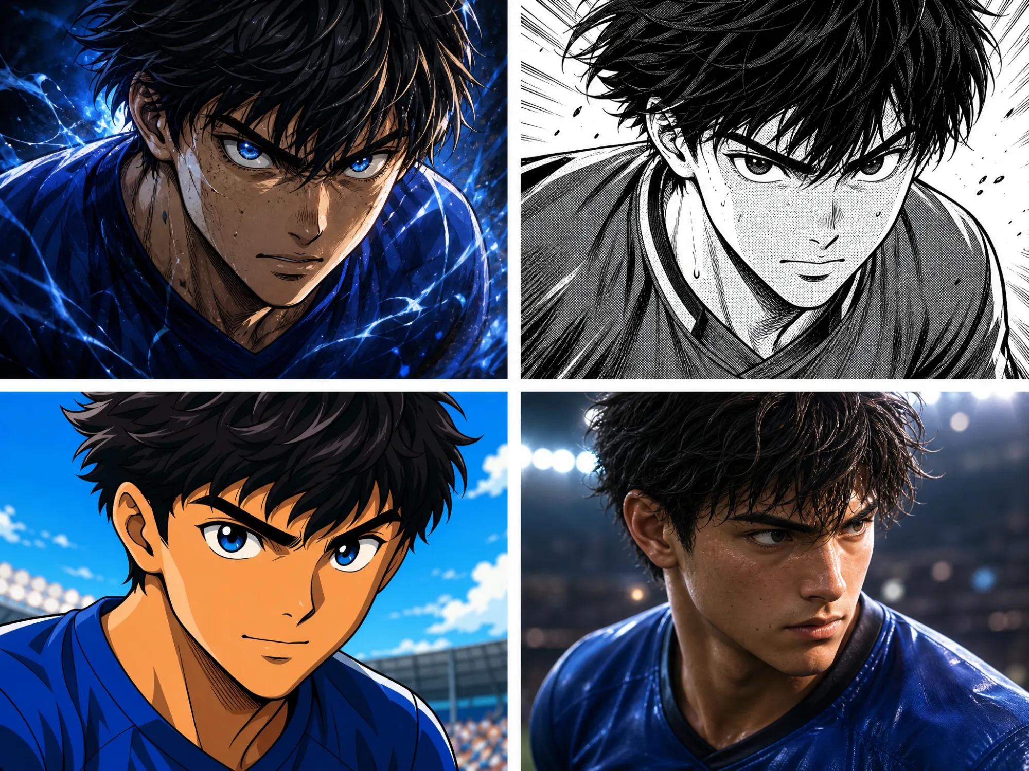 Turn yourself into anime football character