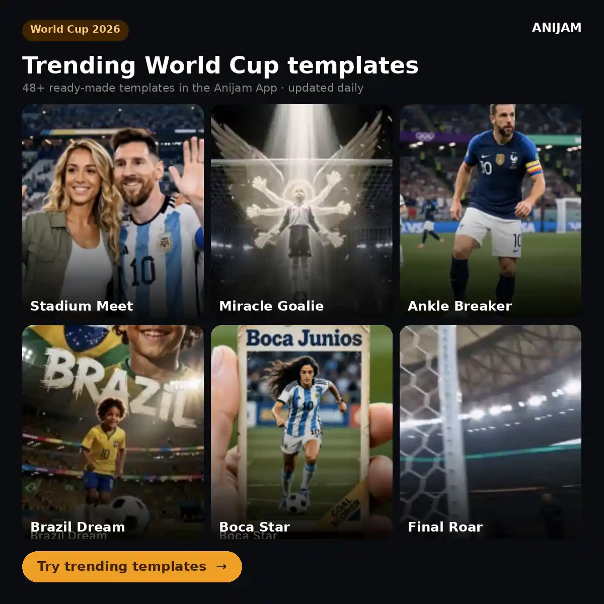 Trending Anijam World Cup Templates
